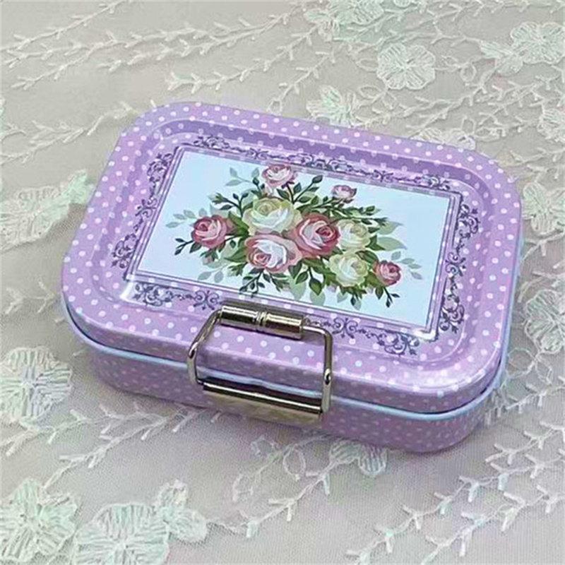 Rust Resistant Vintage Metal Storage Canister with Lid Food Safe Cookie Candy Snack Container for Farmhouse Kitchen Decor