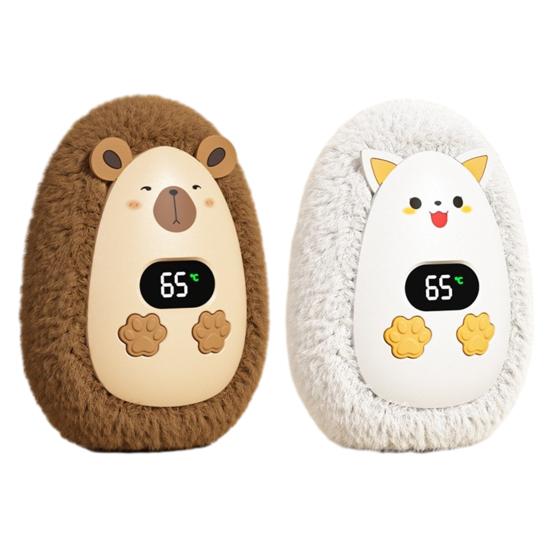 Hand Heater for Commuting Cute Plush Heater, Rechargeable Electric Portable Pocket Soft Mini Warm Winter Outdoor And Office Use Cold Weather Relief