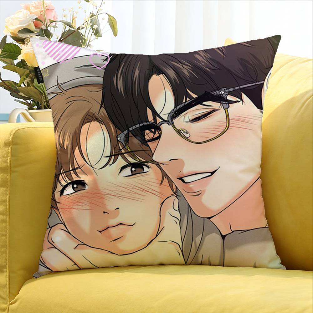 Bl Manhwa Jinx Joo Jaekyung Kim Dan Anime World Various Sizes Square Pillow Case For Car Home Bedchamber Decor