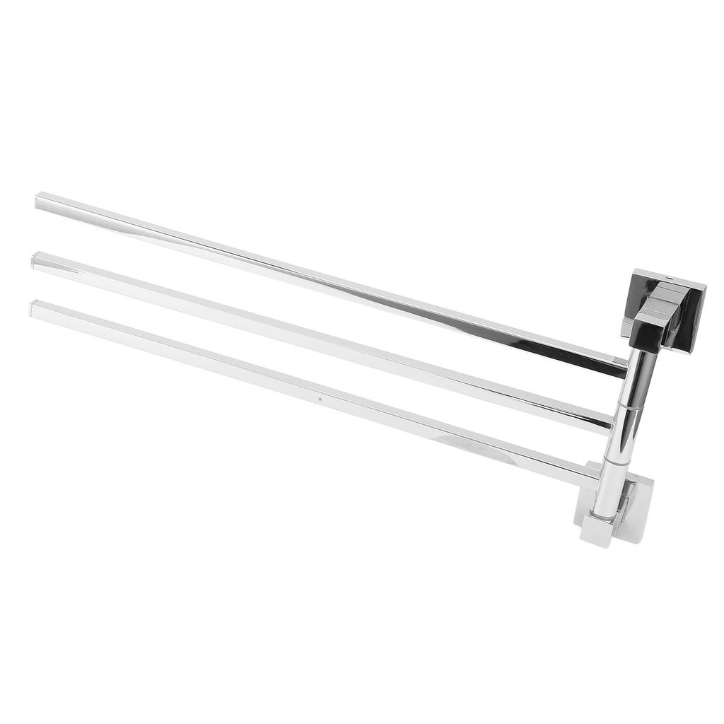 Stainless Steel Towel Rack Bar 180 Degrees  Rotatable Towel Bathrobe Hanger Holder for Bathroom