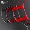 Carbon Fiber Steering Wheel Button Frame Cover for Dodge RAM 2016-2018 Interior Trim