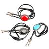 Unisex Vintage Oval Shape Stone Pendant Bolo Tie Western Faux Leather Rope Necktie Jewelry Shirt Collar Chain Necklace