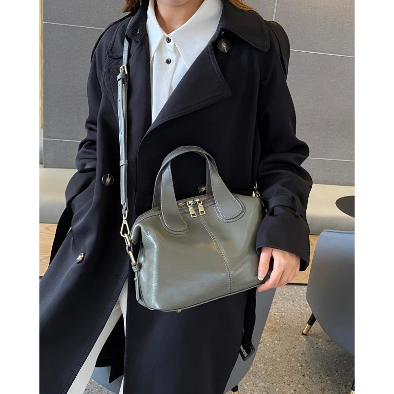 

Сумка из натуральной кожи Новая европейская и американская ретро трендовая женская сумка из кожи растительного дубления большой вместимости сумка через плечо