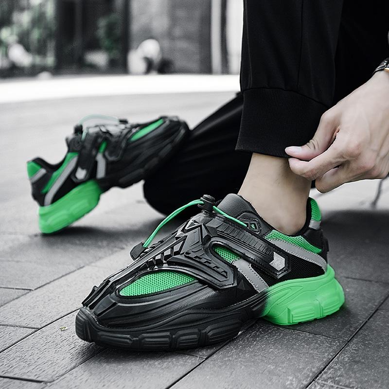 Fashion Designer Style Men Shoes Autumn Comfortable Men's Thick Platform Sneakers Fashion Casual Shoes Sports Trainers Tenis