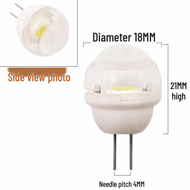 

Надяскрава світлодіодна лампа G4, Енергозберігаюча, Теплий білий, 220В, Двоконтактний цоколь 220V Thin Pin (1 pc)