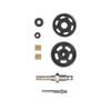 RC Transmission Gear Set Replacement Heavy Duty Steel Gearbox Gear for Axial SCX24 124 RC Crawler