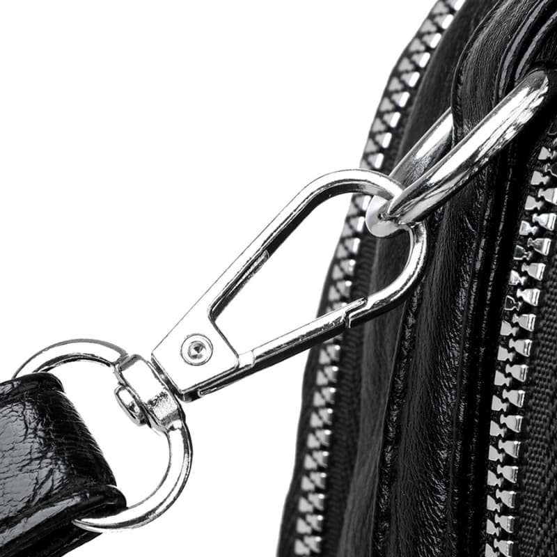 Versatile soft leather portable shoulder messenger bag change bag