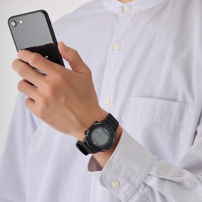 [Citizen Q&Q] Watch Radio Solar No Battery Change Lightweight Waterproof Easy-to-Read Dial Men's/Women's Black Digital D01A-001VK
