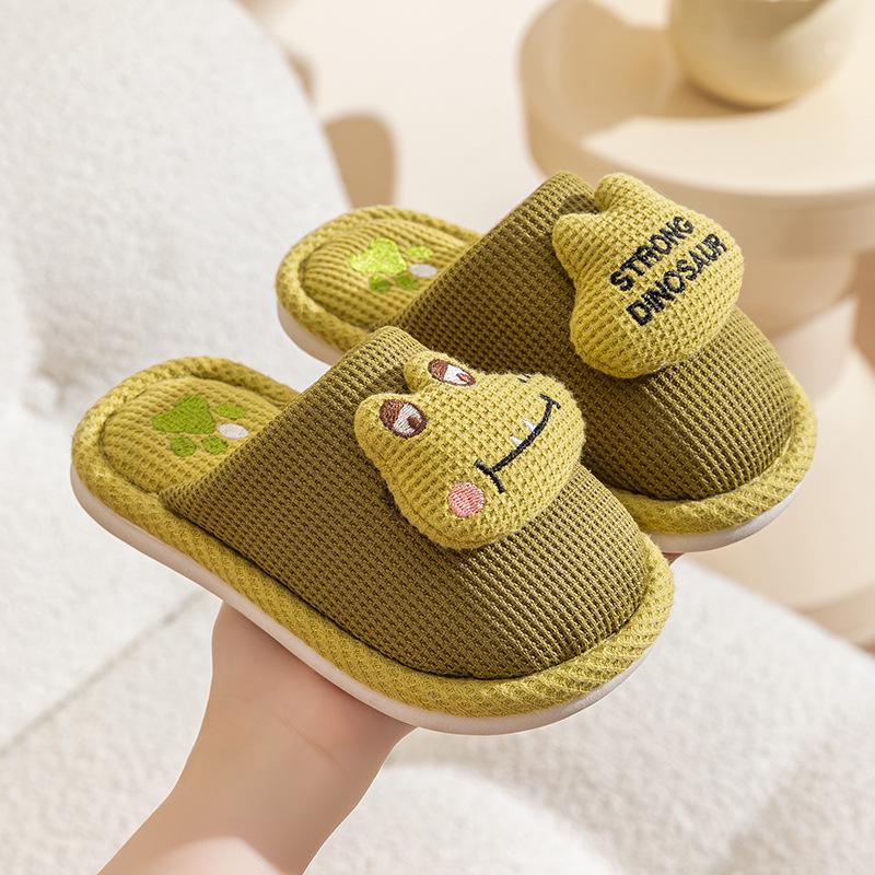Süße rutschfeste Baumwollhausschuhe für Kinder - Prinzessinnen- & Hasen-Designs, Perfekt für den Innenbereich im Herbst/Winter