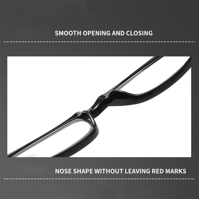 Lesebrille +1.0~+4.0 Leichtgewicht Anti-Blaulicht Altersweitsicht Brille Mini Kleine Quadratische Fassung Brille Transparent Weiß