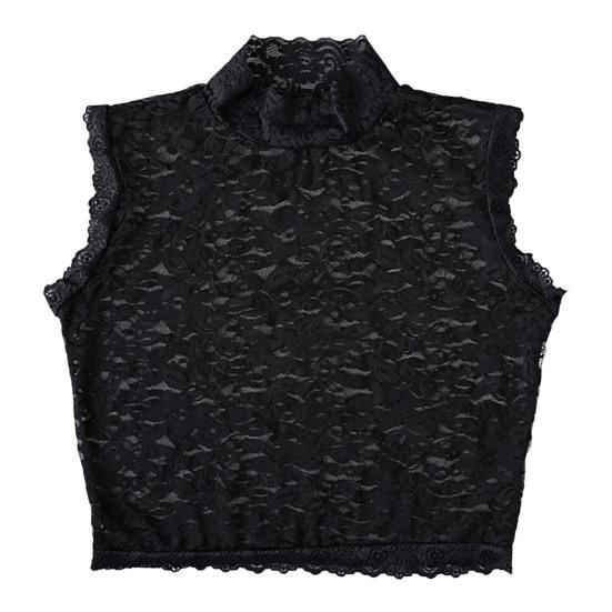 

Fake Collar Turtleneck Hollow Out Flower Embroidery Detachable Shirt Design Clothing Accessories Breathable Lady Shirt Lace FALSE Collar for Daily L чорний