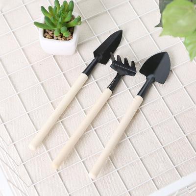 

3 Pcs Plant Potted Bonsai Tool Gardening Kit Shovel Flower Pot Mini Spade Rake Wooden Handle Balcony Planting Tools