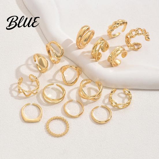 Slimming Hand Ring 1 Set Stackable Rings V-Shaped Geometric Finger