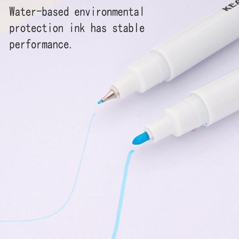 10Pcs Water Erasable Fabric Marker 1.0mm Broad Tip Water Soluble Fabric Marking Pen for Clothing Tailoring Sewing Craft