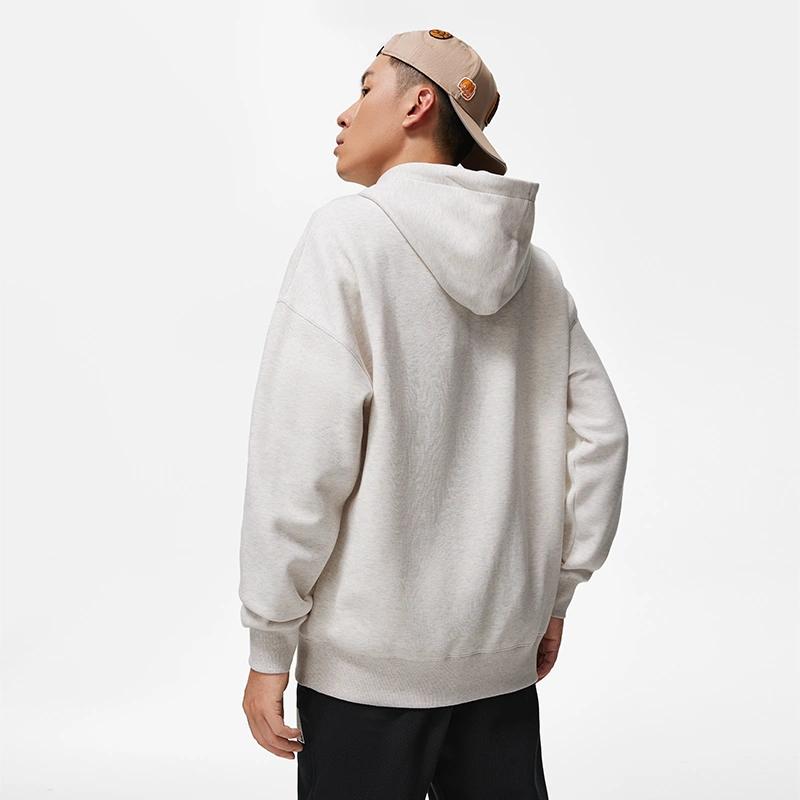 Li-Ning Anti-Five Series Printed Letter Hooded Sweatshirt Men Sweatshirt Flower-Gray Tile-Gray AWDT475-3