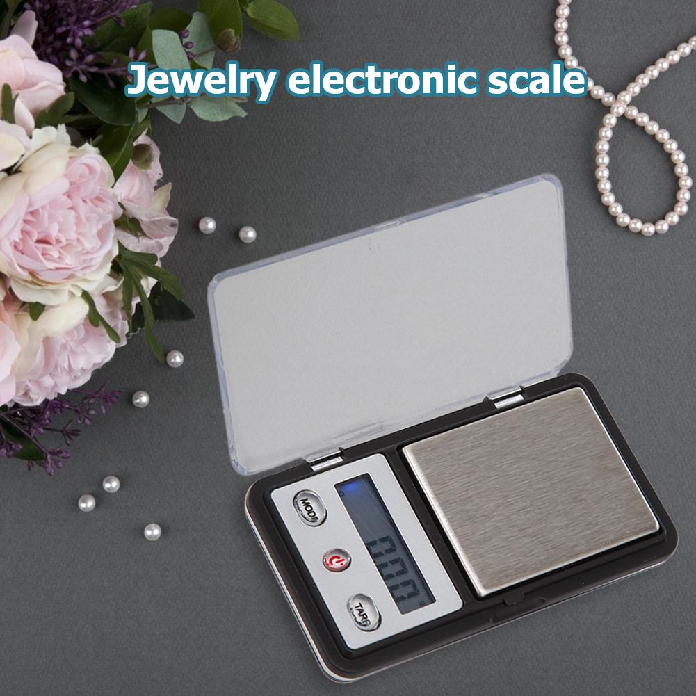 Mini Electronic Scale Practical Kitchen Scale Portable Multi-function Lightweight Automatic Energy Alarm with LCD Screen