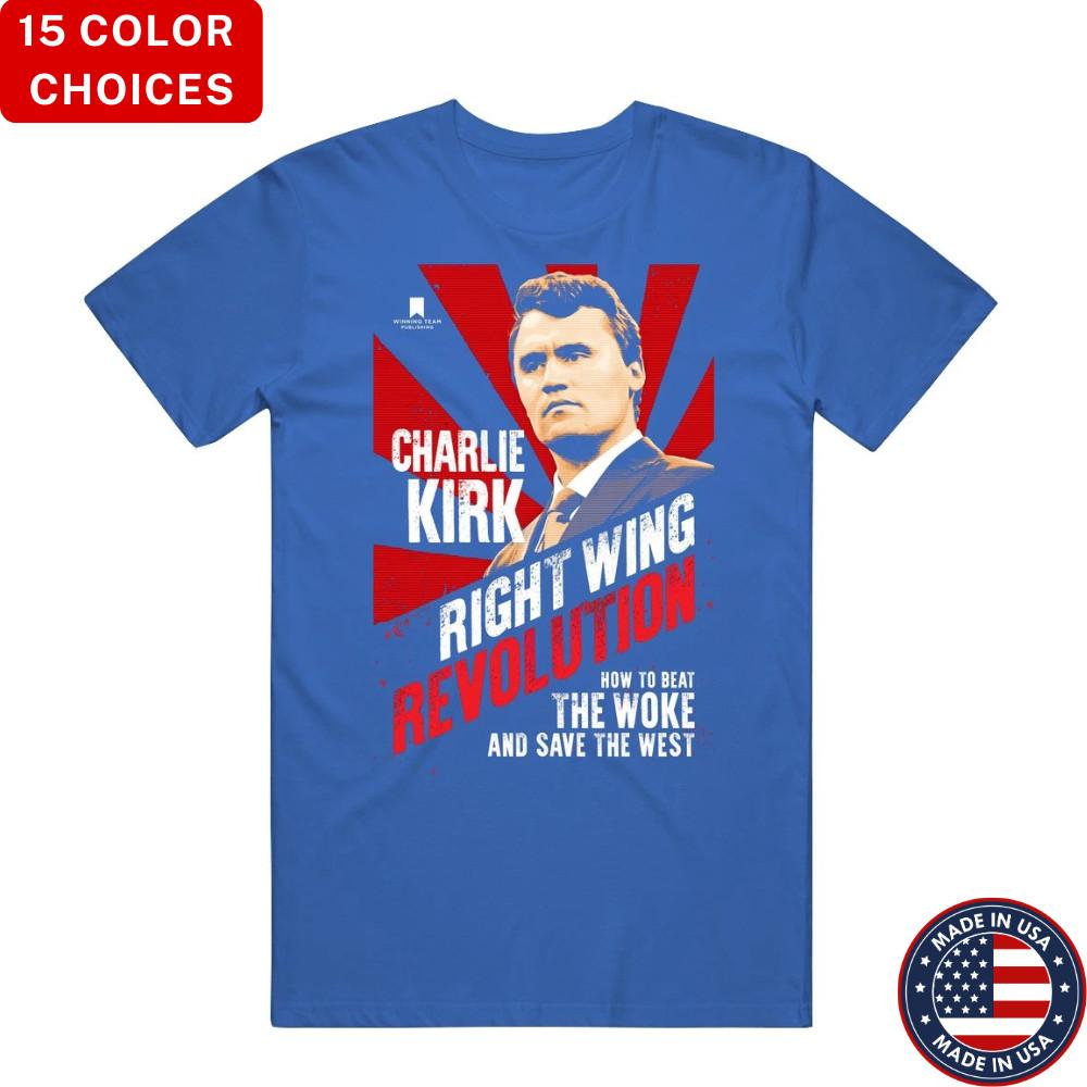 Charlie Kirk Right Wing Revolution Parody T-Shirt | Political Satire Tee S-5XL Unisex T-Shirt M