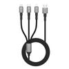 Kabel Tech-Protect UltraBoost DNA 3w1 USB-C / Micro-USB / Lightning 120 Cm - Szary