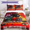 3pcs Duvet Cover Set (1*Duvet Cover + 2*Pillowcase, Without Core), Incredibles Print Soft All‑Season Bedding Set, Home Bedroom Decor Gift