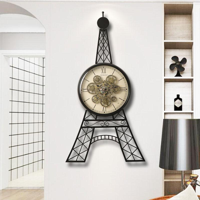 Interior Art Mural Clock Wall Vintage Luxury Digital Xenomorph Aesthetic Interior Wall Watch Nordic Alarm Saati Home Decoration
