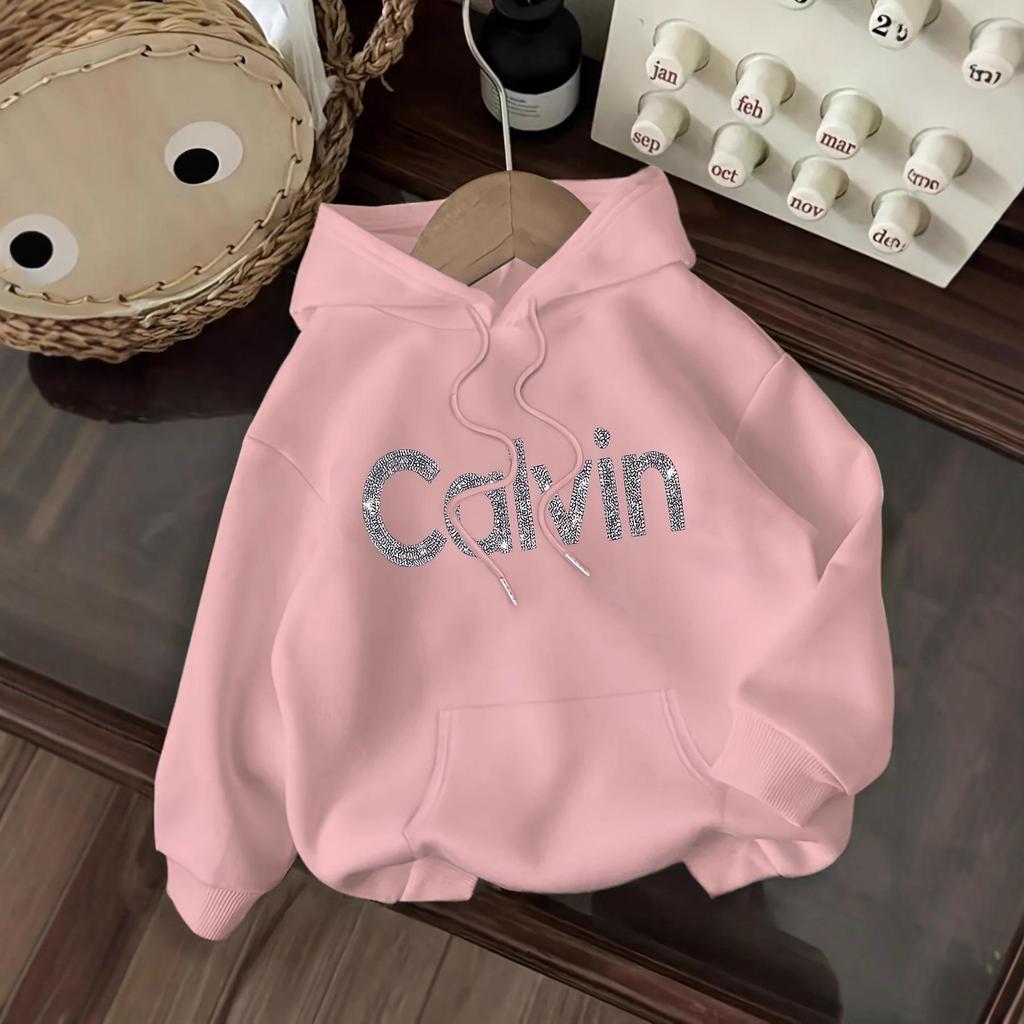 2025 EU Size Unisex Hooded Sweatshirt with CaIvin Print – New Style