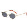 New Oval Metal Eyeglass Frame, Uv-protective Sunglasses, For Both Men And Women2555