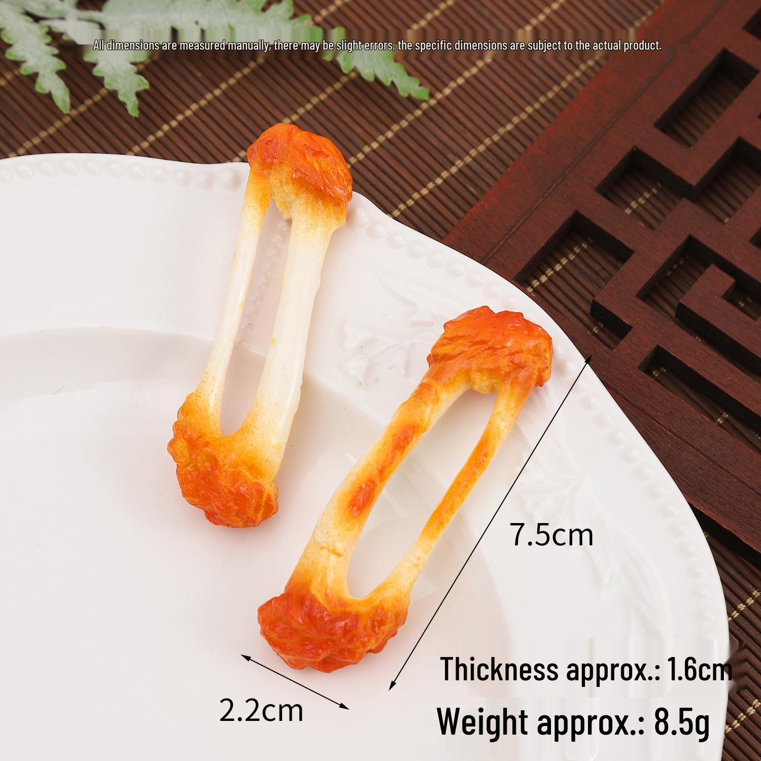 

Creative Chicken Wing and Leg Bone Simulation Keychain Toy