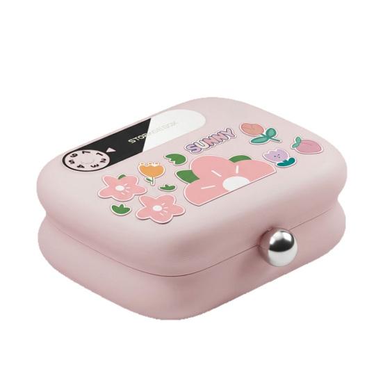 

Pill Box Weekly 7-Grid Compartment Container Cream Style Moisture-Proof Portable Pill Case for Travel Business Trip розовый