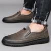 Fashion Handmade Men Leather Shoes Soft Sole Loafers Business Casual Shoes Slip On Men Shoes Classic Moccasins Lightweight Driving Flats