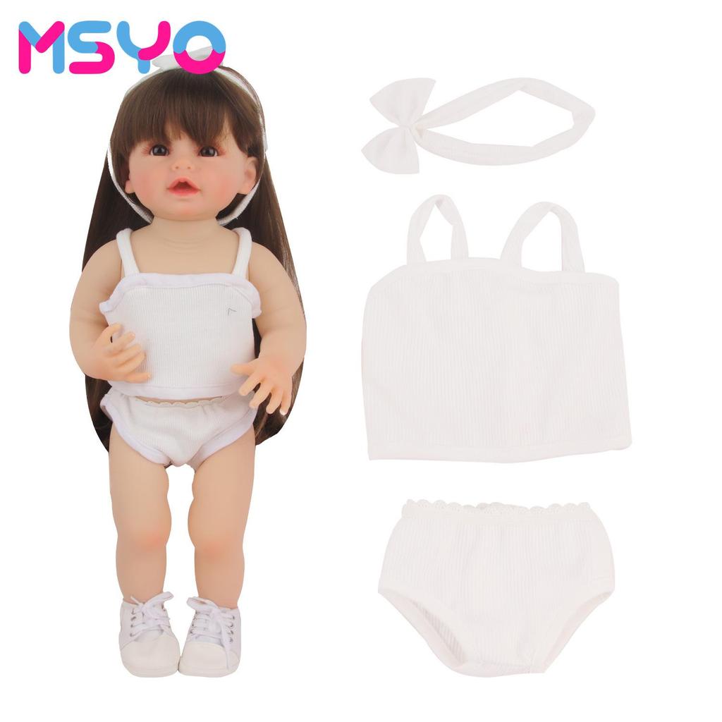 22-inch Vinyl Doll Pajama Set - 55cm Simulation Doll Clothes Accessories