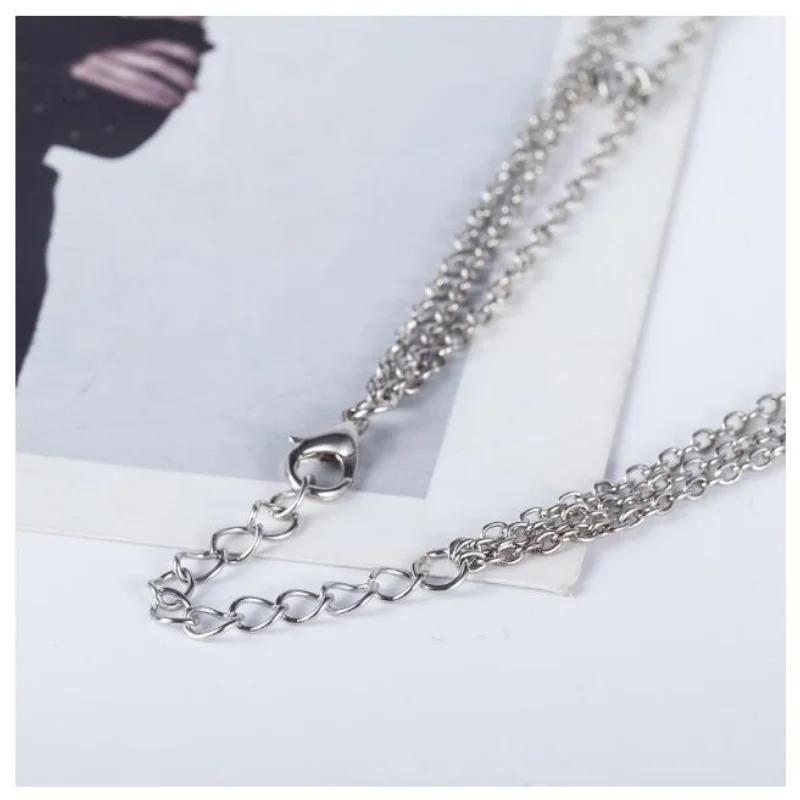 Creative European and American Fashion Moon Necklace Multi-layer Necklace Chain