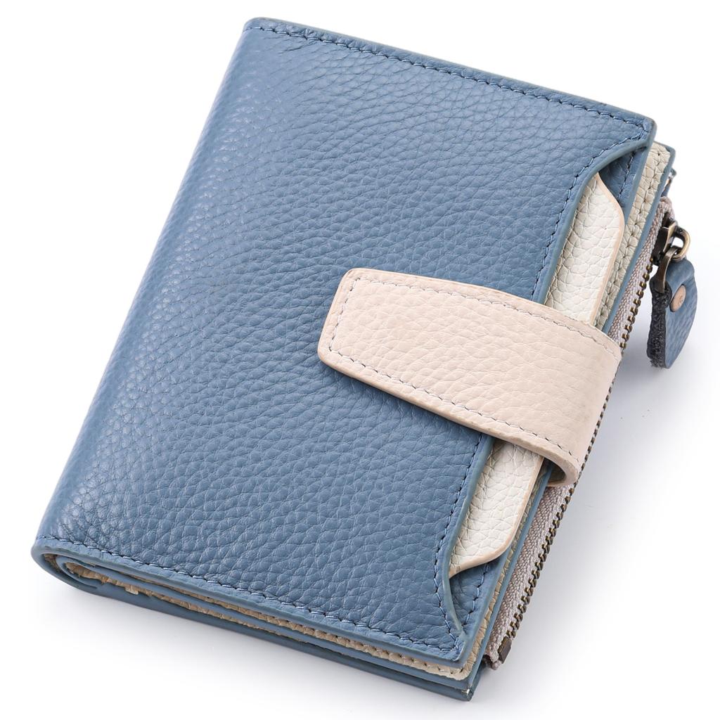Small Women Wallet Fashion Genuine Leather Luxury Short Mini Wallets Bags for Woman  Coin Purse Female Card Holder Money Bag
