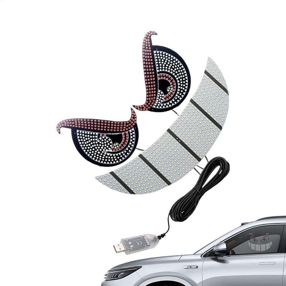 

Car Eye Lights Demon Eye Lights Decorative 11 Modes Adjustable Plug In Windshield Display For Auto Lighting Effects Outdoor