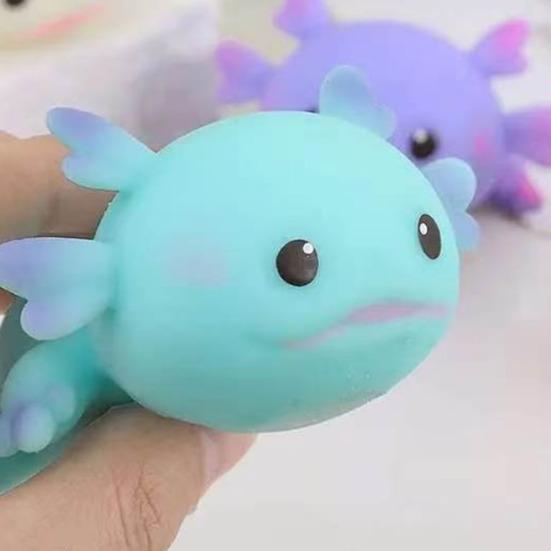 Mini Salamander Stress Ball Soft Stretchy Cartoon Salamander Anxiety Relief Toy Decompression Animal Fidget Toy
