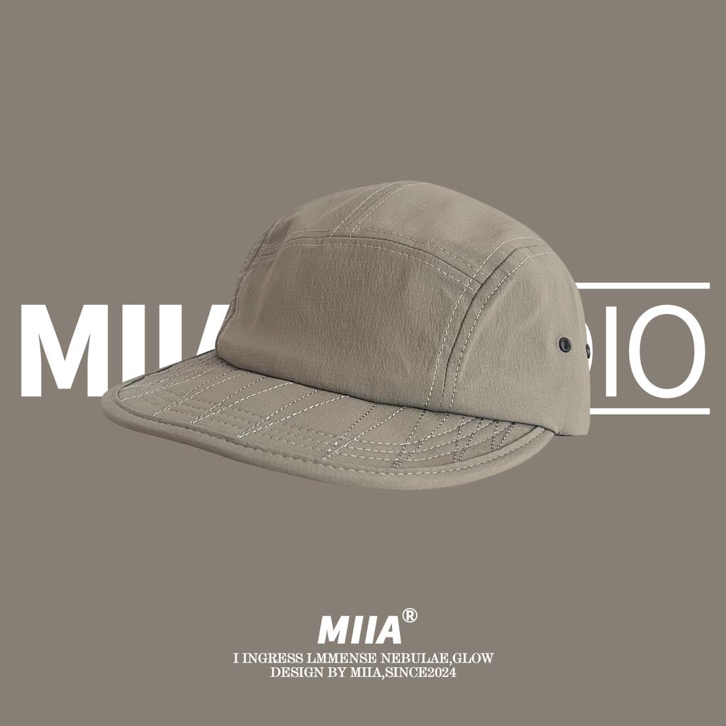 Korean Retro 5-panel Quick-drying Baseball Caps Unisex Summer Light and Breathable Fashion Versatile Flat-brimmed Hip-hop Hat