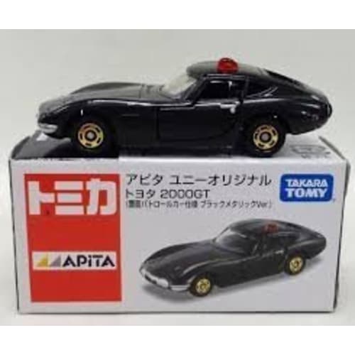 Tomica Apita Uny Original Toyota 2000GT (Undercover Patrol Car Black Metallic Ver.)