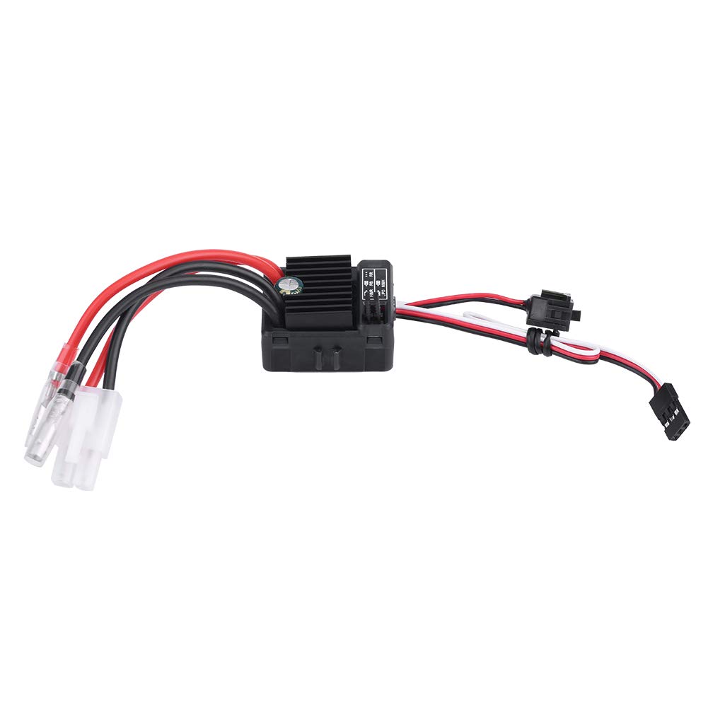 Waterproof Brushed 1060 60A ESC, Waterproof and Dustproof for 110 Scale Monster Touring RC CarsBuggys and Truggys, Three Operation Modes: Forward,