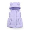 Kids' Hooded Vest: Cute Ears Sleeveless Autumn/Winter Jacket for Boys & Girls
