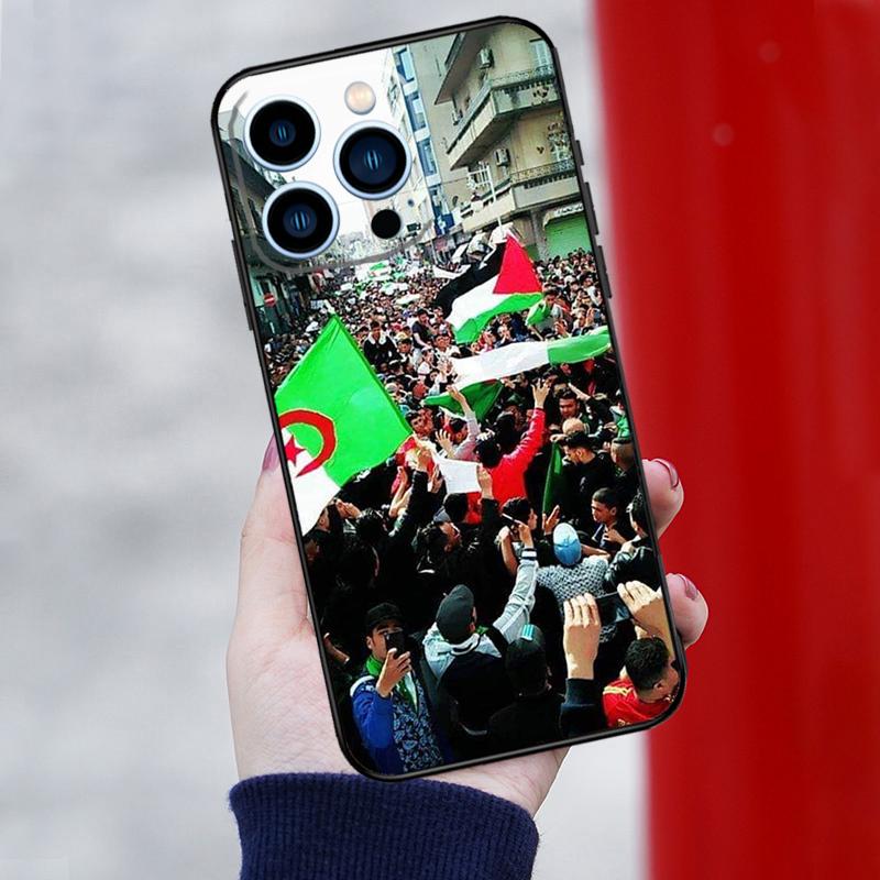 Algerian Emblem Algeria Flag Phone Case For iPhone 15 16 Pro Max 12 13 Mini 11 14 Pro Max XR 16 15 Plus 16e Back Cover