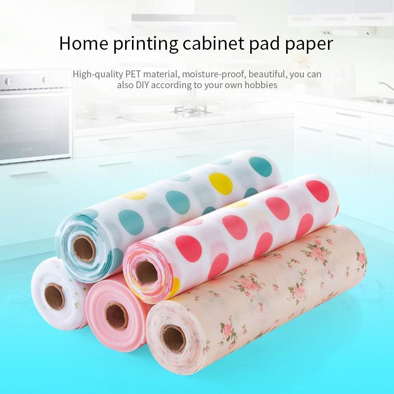 2Rolls Reusable Drawer Mat 30*500cm Waterproof Non Slip Cabinet Liner Moisture Proof Kitchen Shelf Liner Pad Contact Paper
