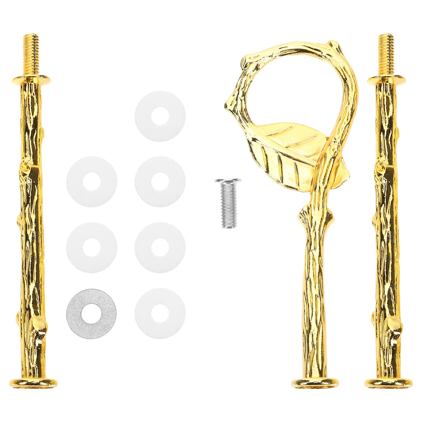 

Fruit Bowl Stand 3 Tiered Cake Hardware Tray Kit Heavy Duty Fittings Jewelry Plate золотистий