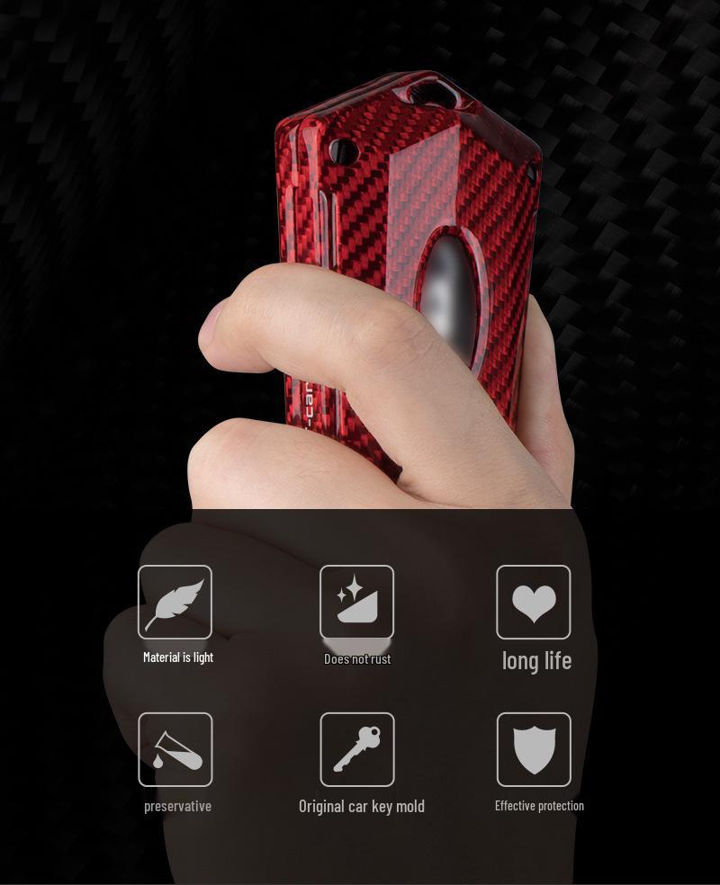 Echte Kohlefaser Schlüsselhülle für 2018-2020 Ford Edge, Mondeo und Mustang