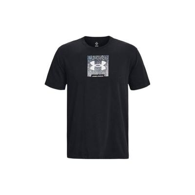 Logo Print Rundhals Kurzarm T-Shirt Herren Oberteile Schwarz 1379110-001
