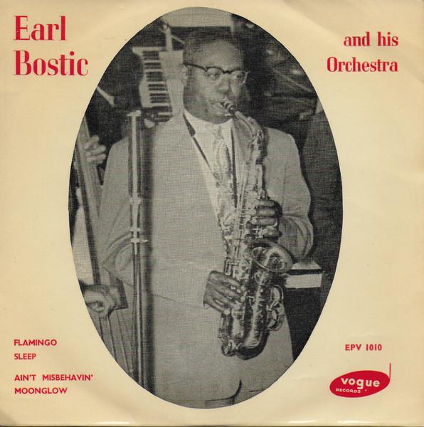 

7-дюймовая пластинка EARL BOSTIC HIS ORCHESTRA Flamingo EPV1010 Vogue Productio 1954 UK Джаз Б/у