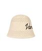 Bajal New Wave Bazal Punching Knit Bucket Hat Natural