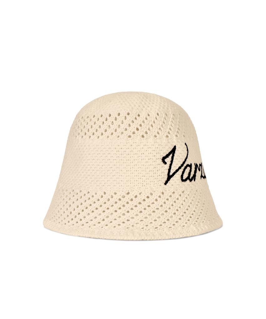 Bajal New Wave Bazal Punching Knit Bucket Hat Natural