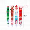 1 Piece Cute Christmas Ballpoint Pen Press Cartoon Reindeer Grandfather Multicolor 10 In 1 Colors Stationery School Office Supply