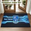 Crystal Velvet Square Rug Custom NameSheffield Wednesday FC Pattern Non Slip Home Floor Decor Rug
