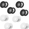 8/10 Pezzi Clip per Pettorale da Corsa Fermacorsie per Maratone per Corridori Portanumero di Gara Fissaggio Pettorale Magneti in Bianco e Nero