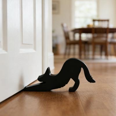 Cuña Tope de Puerta de Animal Estirado Antideslizante A prueba de Viento Sin Taladro Anticolisión Hogar Oficina Alfombra Baldosa Hormigón Suelo de Madera Tope de Puerta Decorativo